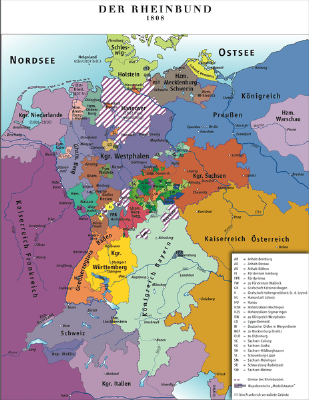 1806: Rheinbund wird gegründet