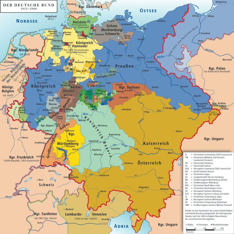 09.06.1815: Deutscher Bund wird gegründet