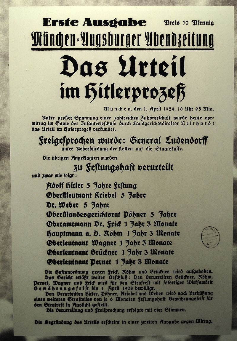 Der Prozess zum Hitler-Ludendorff-Putsch: Große Bühne für Hitler