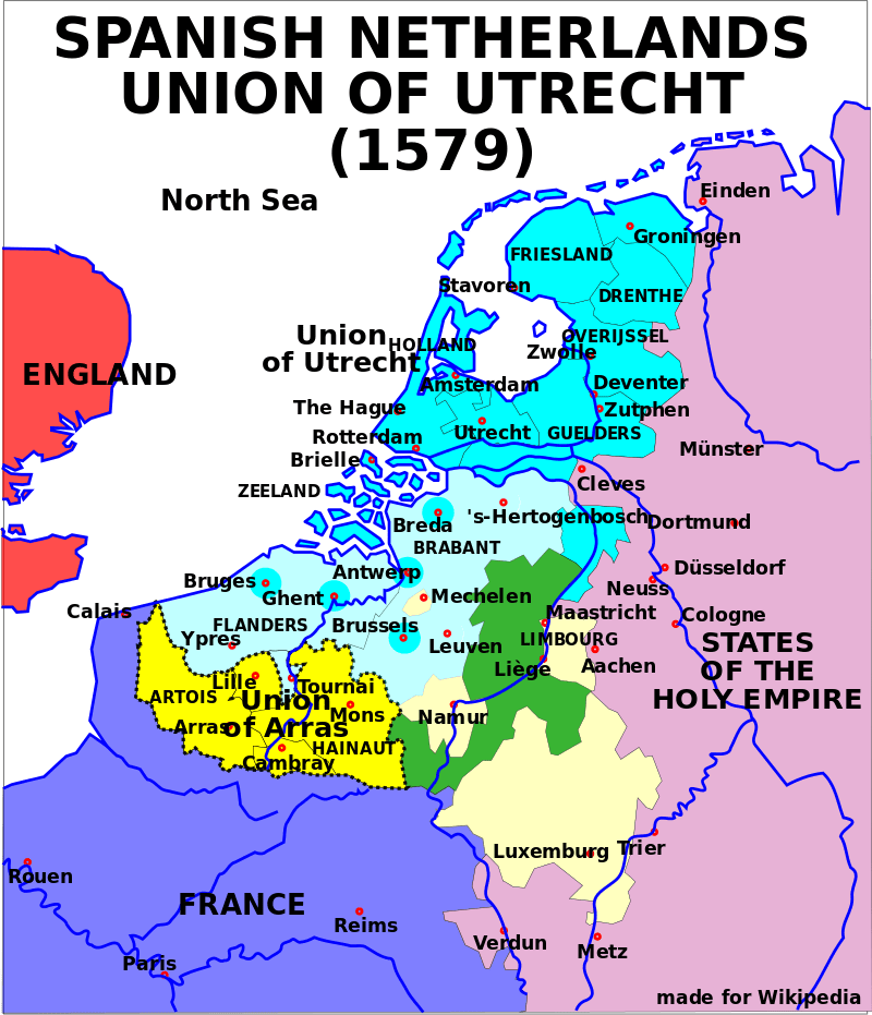 06.01.1579: Union von Arras wird gegründet.