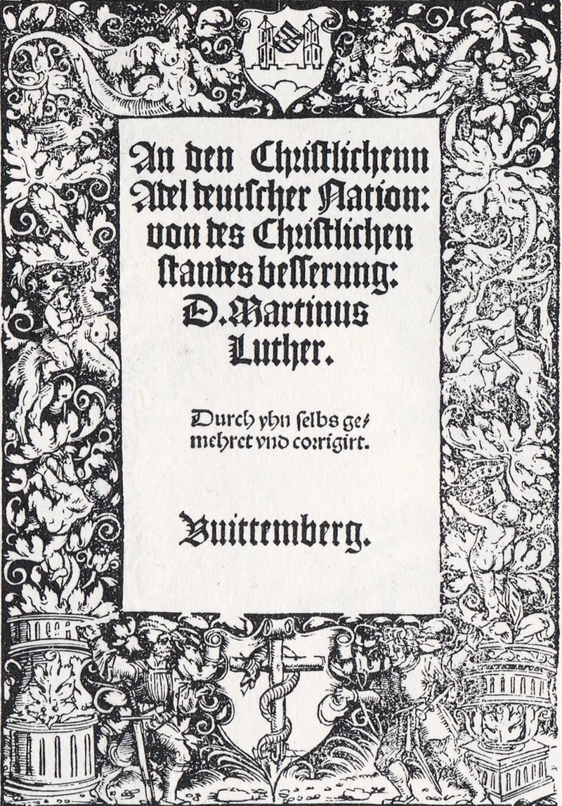 1520: 3 Schriften Martin Luthers erscheinen.