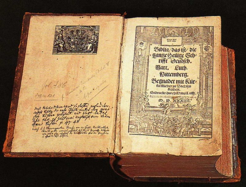 1522: Erste Exemplare des Neuen Testaments werden gedruckt.