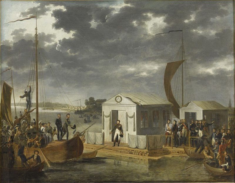 1807: Napoleon siegt und der Frieden von Tilsit beendet den Vierten Koalitionskrieg.