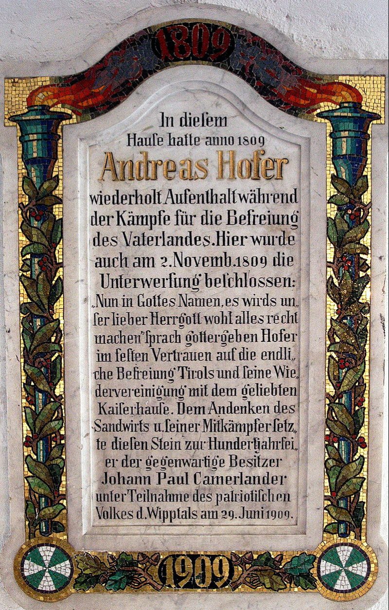 Sieg und Niederlage von Andreas Hofer, dem Tiroler Volksheld.