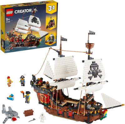 Baukasten: LEGO 31109 Creator 3-in-1 Piratenschiff, Taverne oder Totenkopfinsel Spielset