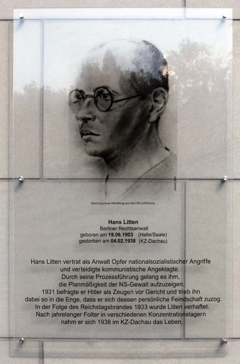 Anwalt Hans Litten, der Hitler in die Enge trieb und dafür sterben musste.