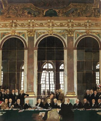 Der Versailler Vertrag und seine schwere Last für die junge deutsche Demokratie.